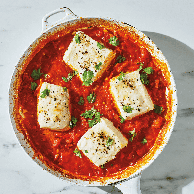 Fish in chraime sauce