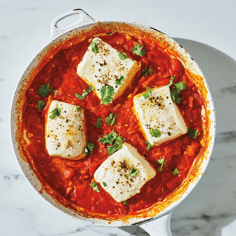 Fish in chraime sauce