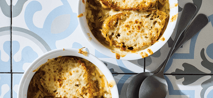 French onion soup with Gruyére toasts