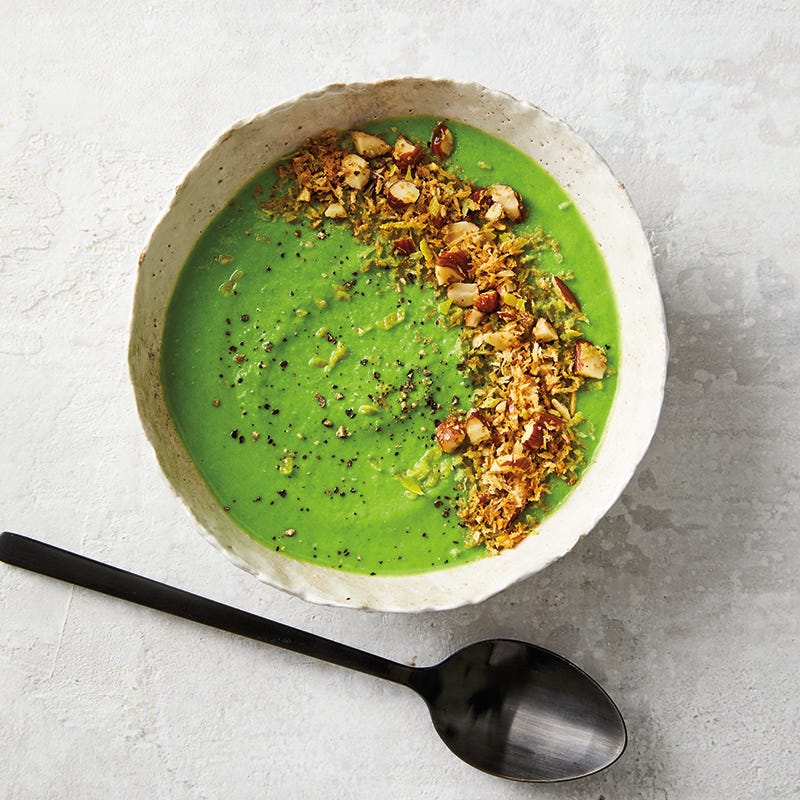 ViktVäktarna - Grön ärtsoppa med mandel- och citrontopping