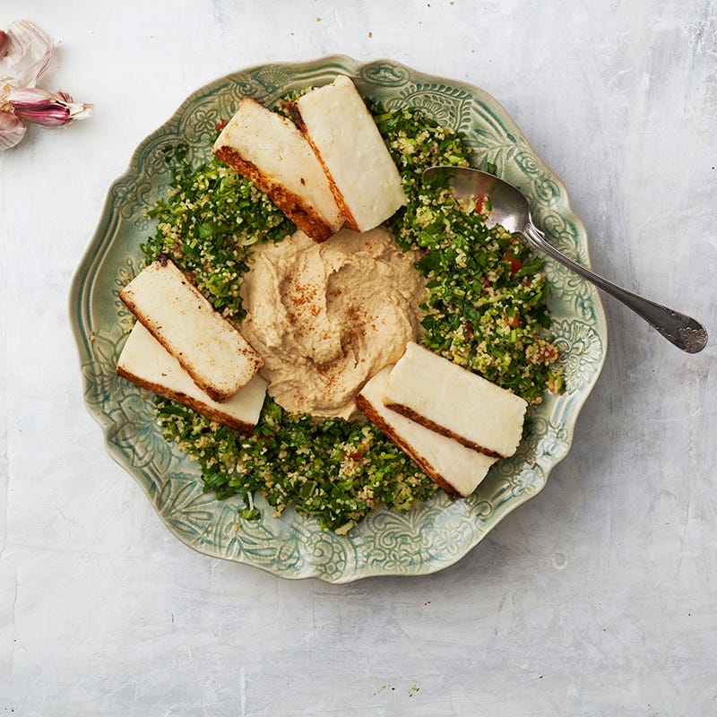 ViktVäktarna - Tabbouleh med hummus och grillost