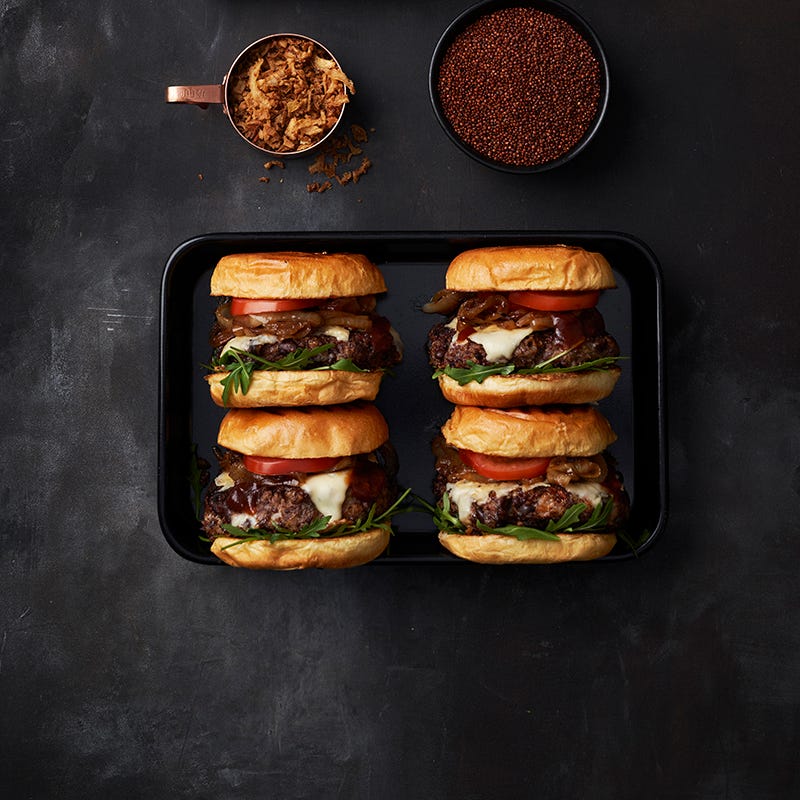 ViktVäktarna - Quinoaburgare med karamelliserad lök