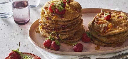 Crêpes aux fraises et au citron