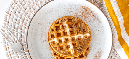Hot cross bun waffles