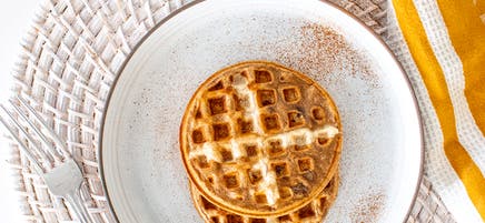 Hot cross bun waffles