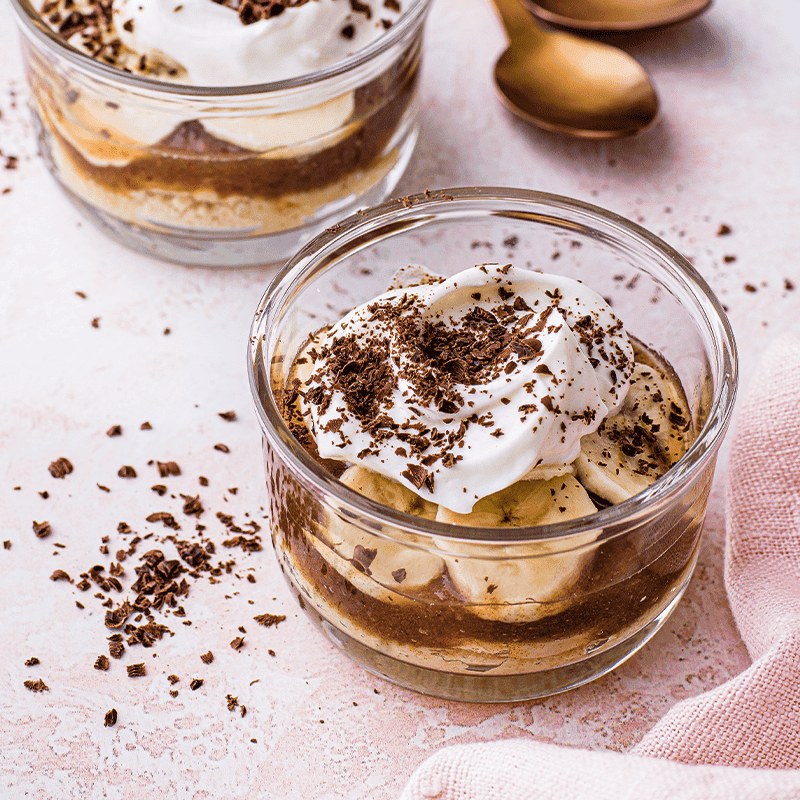Banoffee pie pots