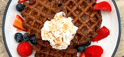 Victoria's chocolate waffles