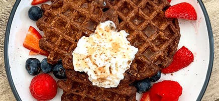 Victoria's chocolate waffles