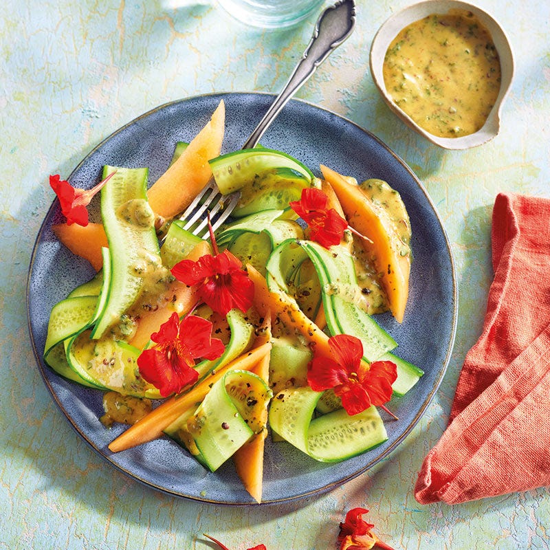 Gurken-Melonen-Salat