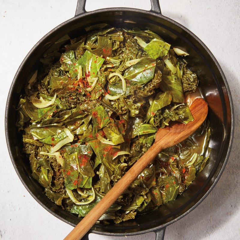 Braised greens