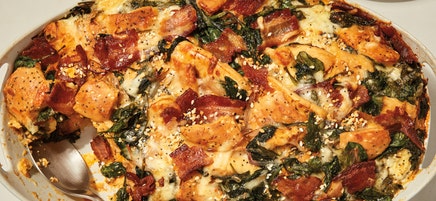 Everything bagel strata