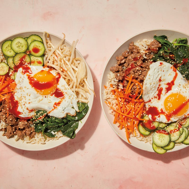 Bibimbap (Korean rice bowl)