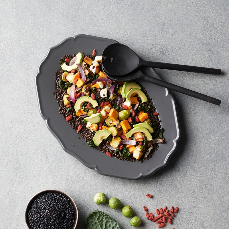 ViktVäktarna - Varm linssallad med rostade grönsaker och gojibär