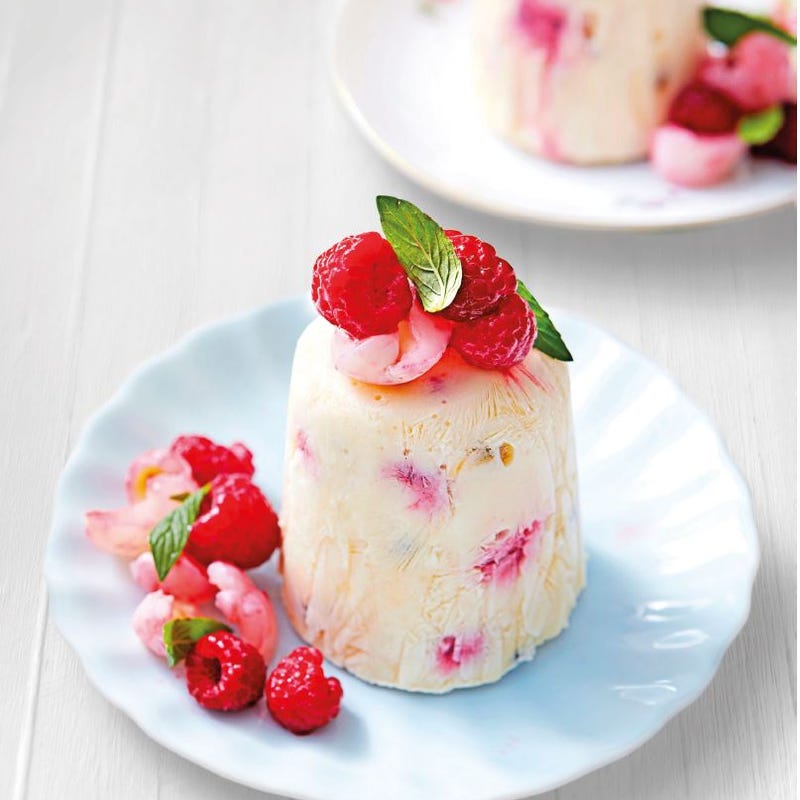 Photo de Semifreddo aux fruits de la passion, framboises et litchis prise par WW