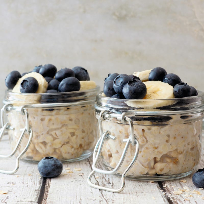 Foto van Overnight oats met bosbessen door WW