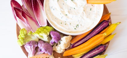 Creamy lemon-chive dip