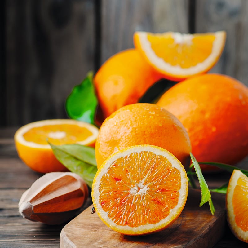 Foto van Sinaasappel met munt door WW