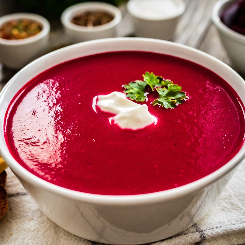Foto van Rodebietensoep met mierikswortel door WW