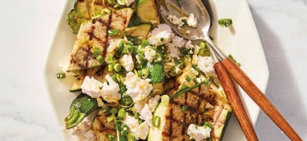 Grilled Zucchini with Feta and Lemon