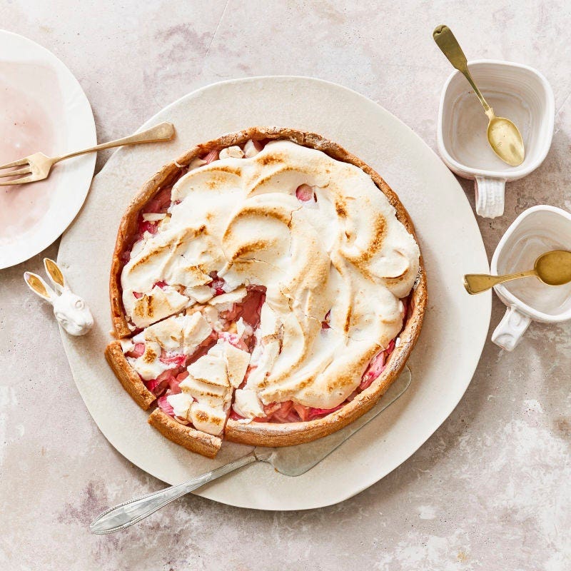 Rhabarber-Baiser-Kuchen