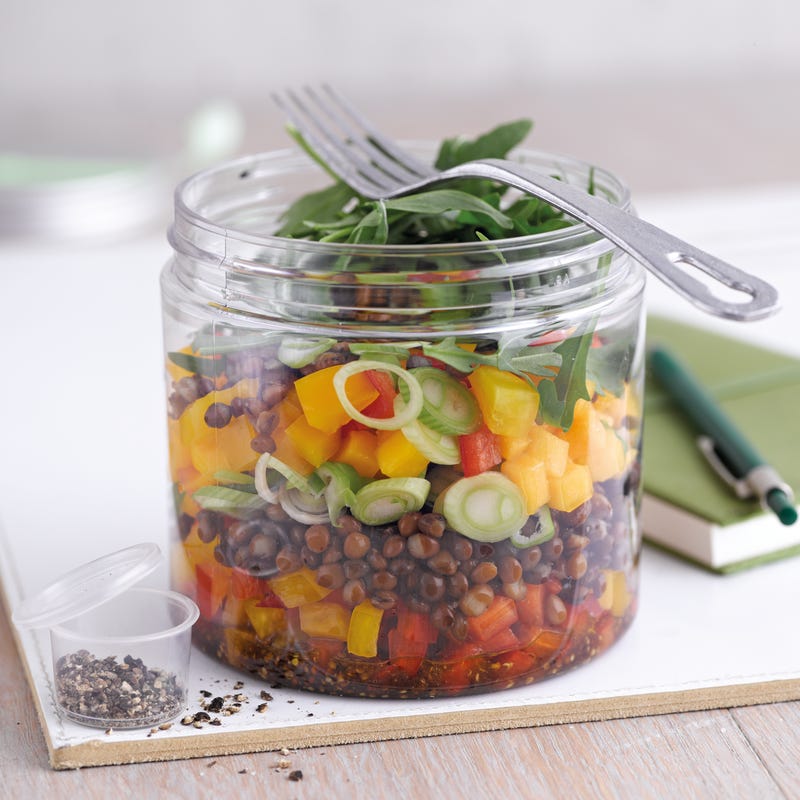 Foto van Linzensalade met mango en rucola door WW