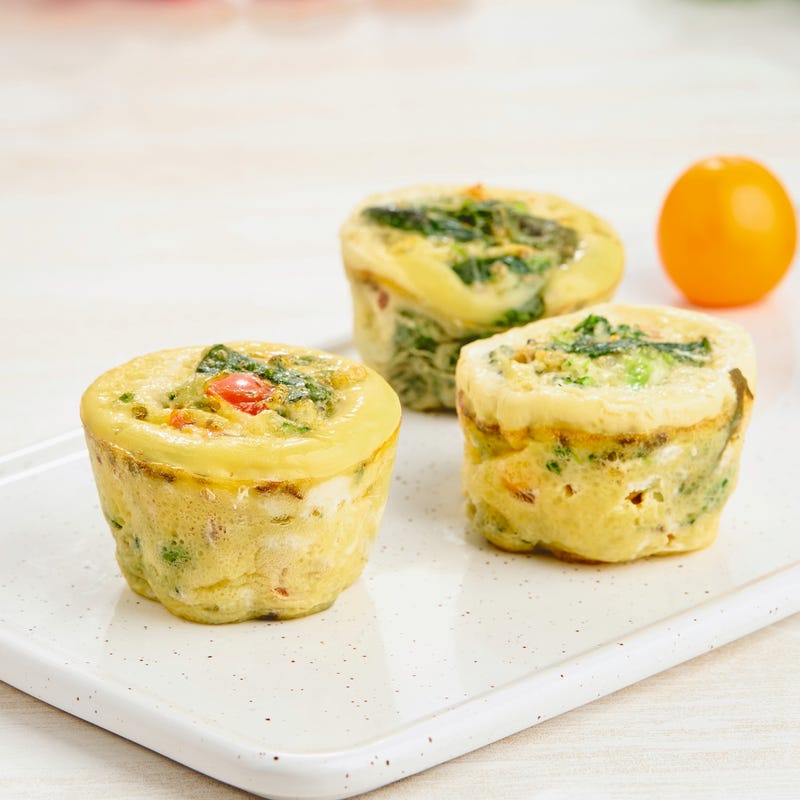 Foto van Omeletmuffins met spinazie en feta door WW