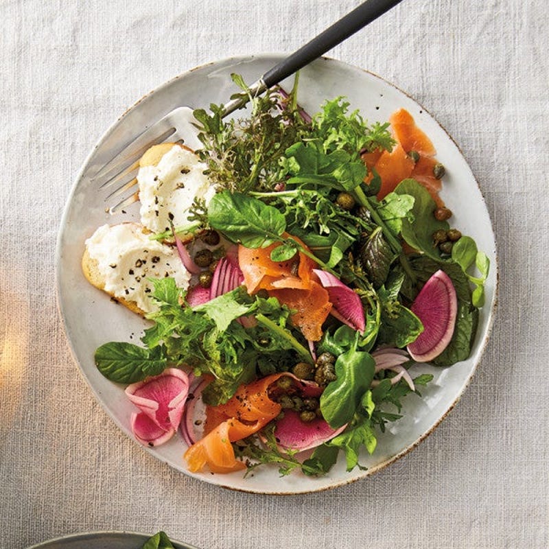 Photo de Salade déjeuner au saumon fumé par WW