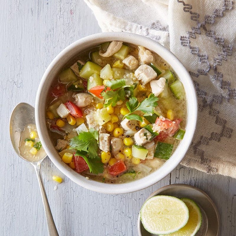 Photo of Chicken Soup with Quinoa, Corn, & Zucchini by WW