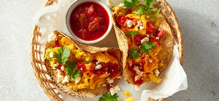 Grilled Mexican breakfast tacos