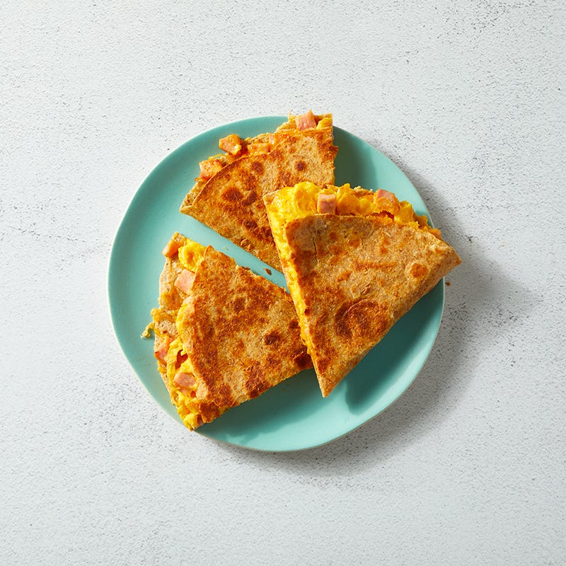 Photo of Easy ham and cheese breakfast quesadillas by WW