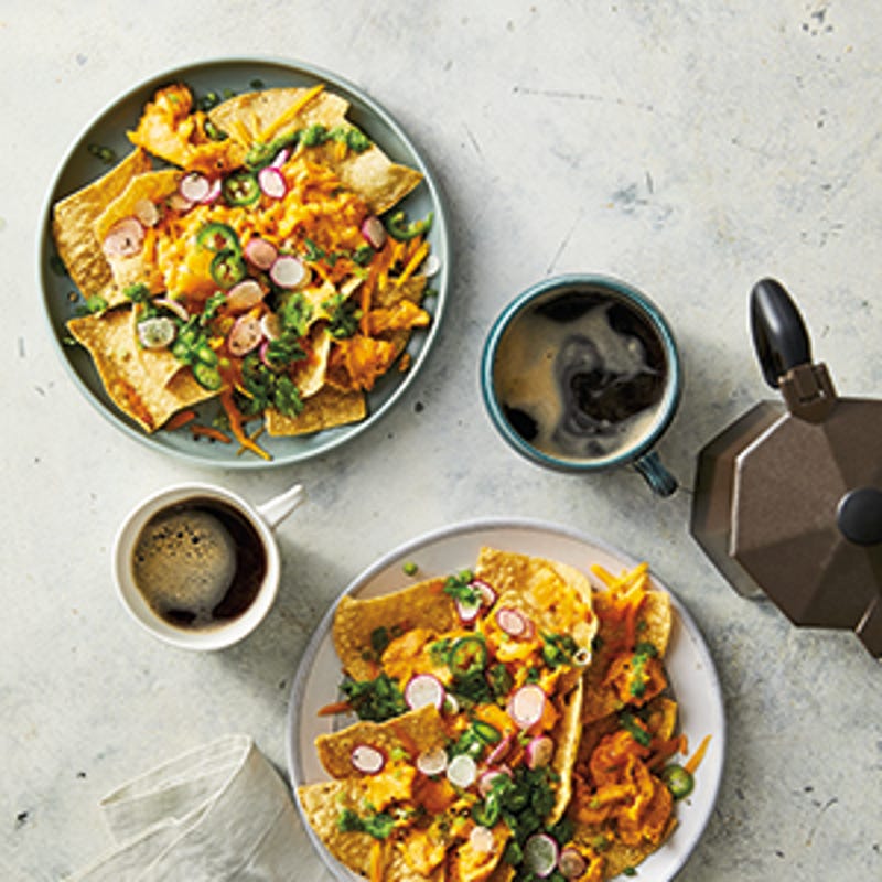 Foto van Nacho's met roerei door WW