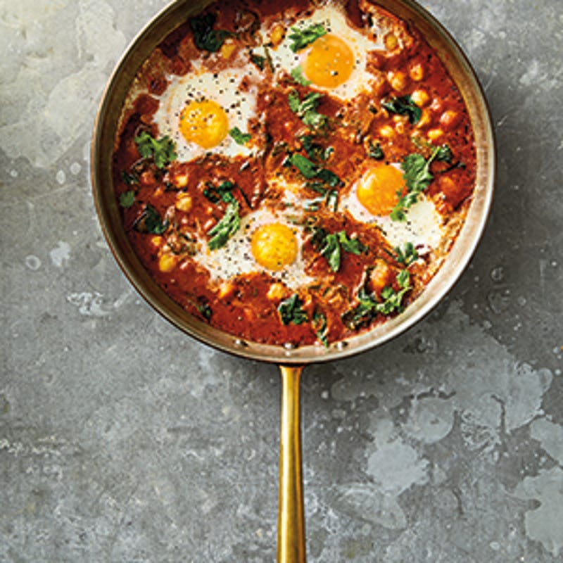 Foto van Tikka masala met ei uit de oven door WW