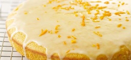 Glazed-Orange Cornmeal Cake
