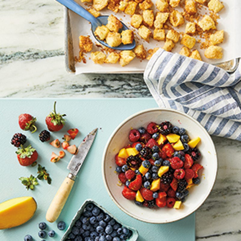 Foto van Fruitsalade met briochecroutons door WW