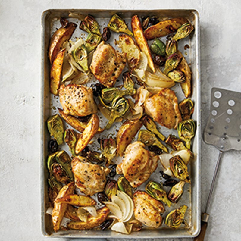 Photo de Poulet citron-origan avec olives et pommes de terre prise par WW