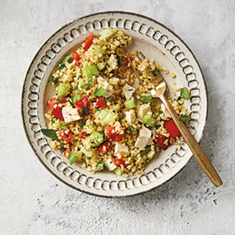 Foto van Tabouleh met munt en tofu door WW