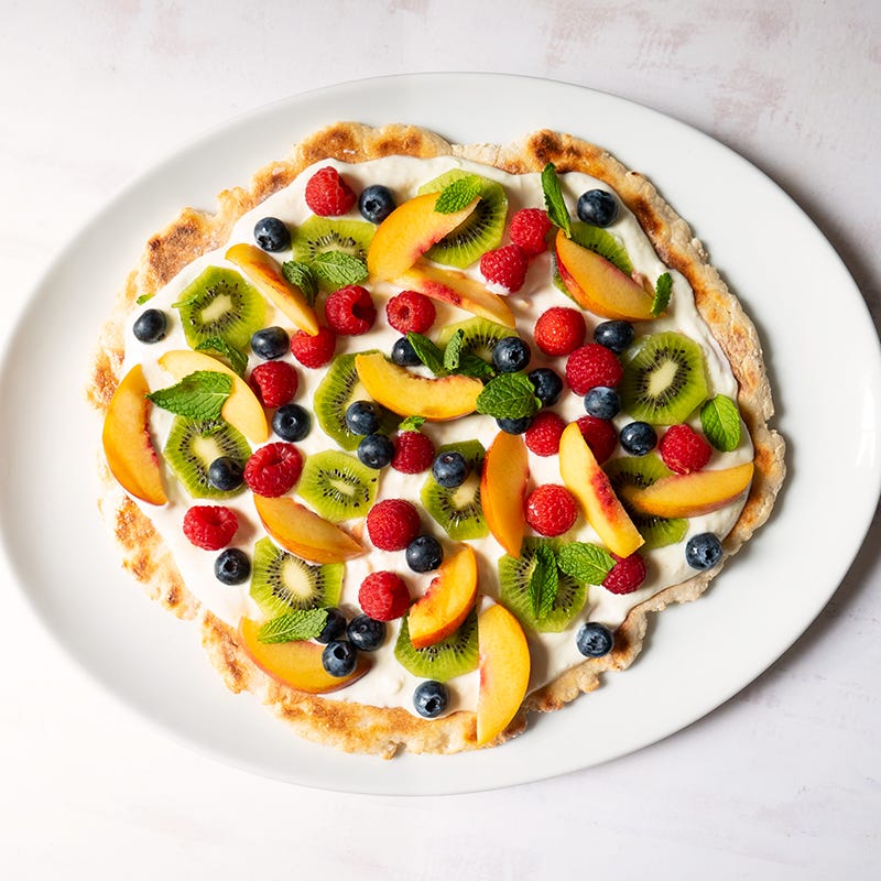 Photo of Fresh fruit "pizza" with lemony ricotta by WW