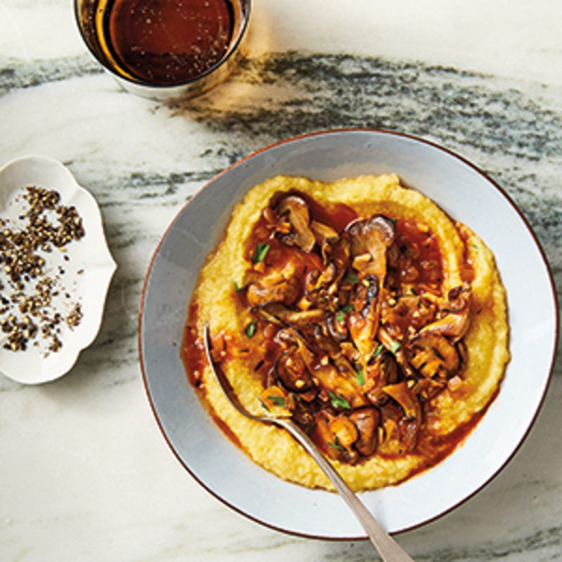 Foto van Paddenstoelenragout met polenta door WW