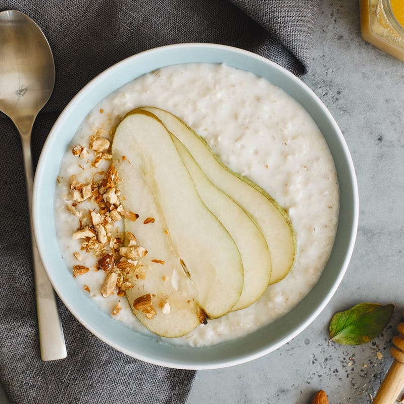 Foto van Havermout met chiazaad en peer door WW