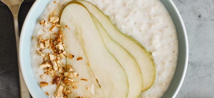 Havermout met chiazaad en peer