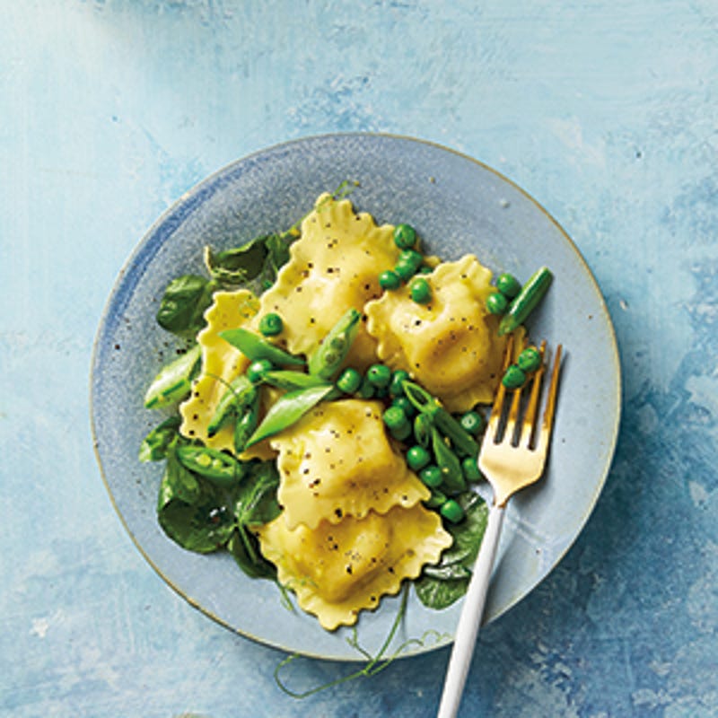 Foto van Ravioli met peultjes en doperwten door WW
