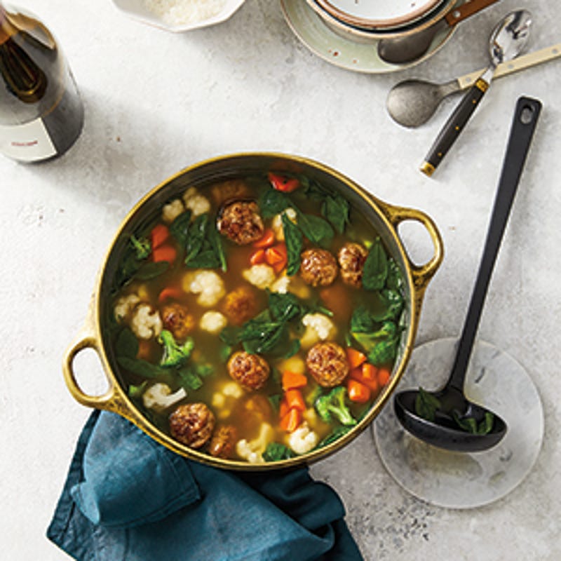 Foto van Groentesoep met kipgehaktballetjes door WW