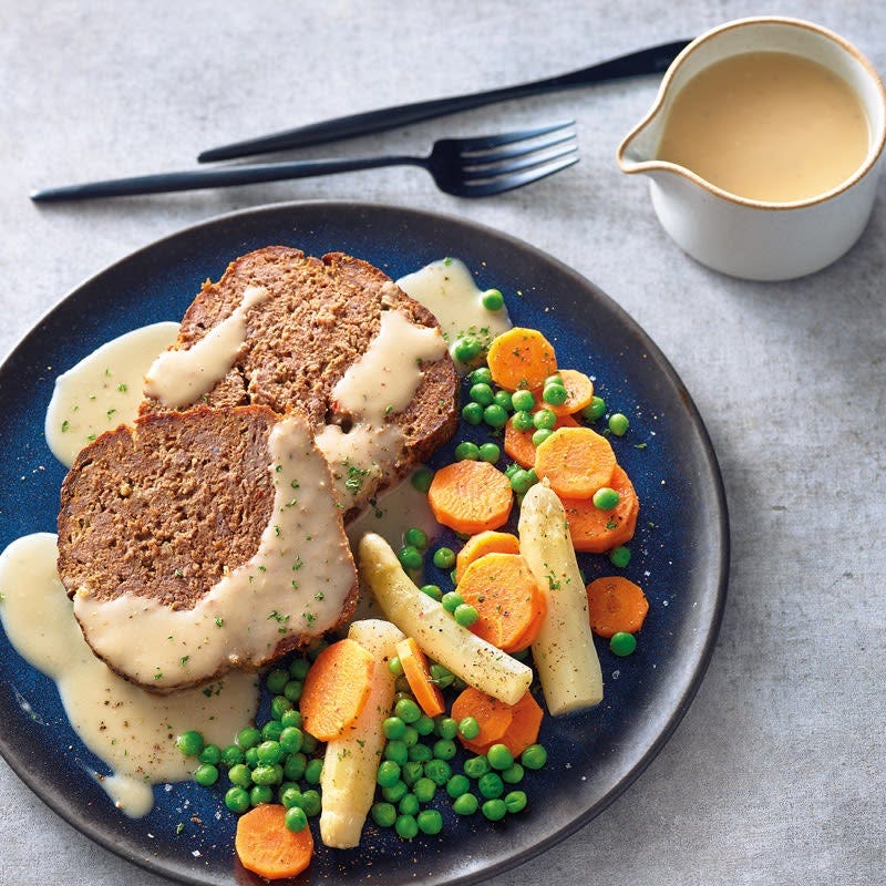 Hackbraten aus dem Ofen