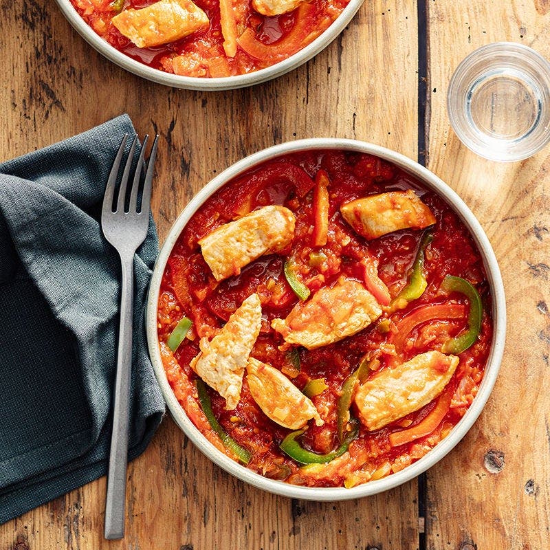Poulet basquaise
