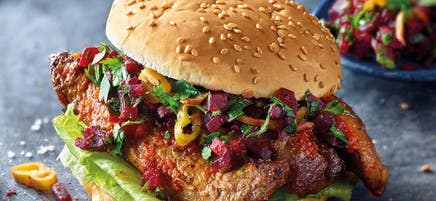 Harissa-Lamm-Burger