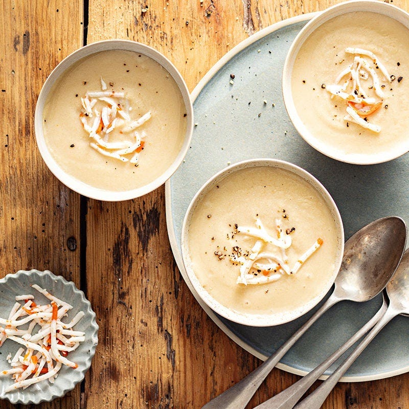 Velouté de lentilles corail