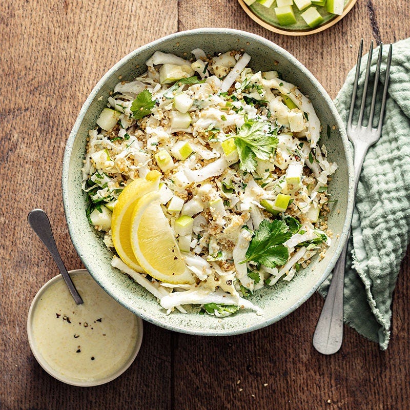 Salade de chou et quinoa aux pommes