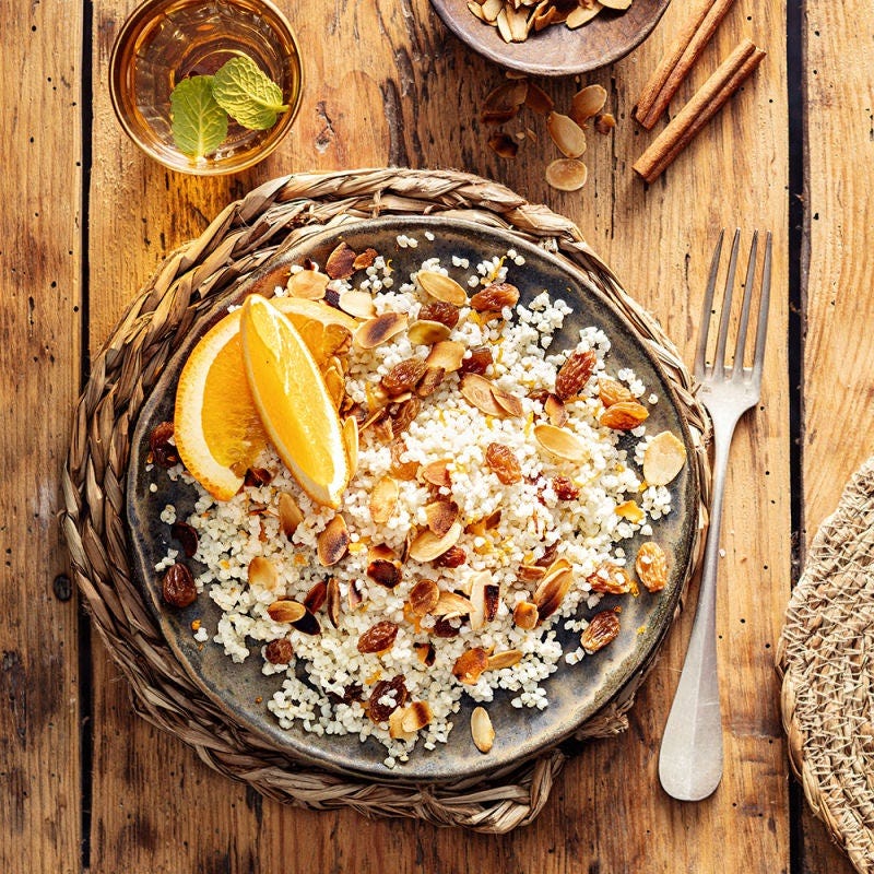 Millet à l’oriental parfumé à l’orange