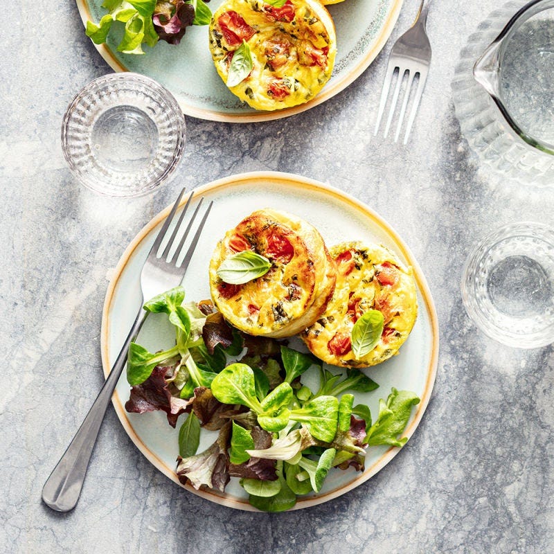Petites quiches aux tomates cerises