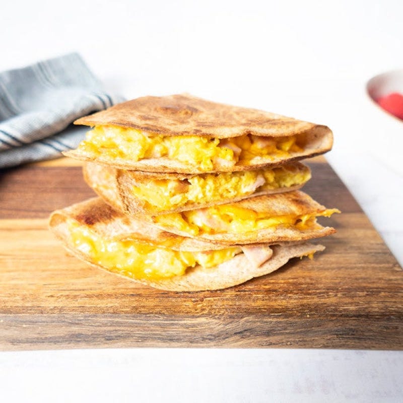 Photo of Easy Ham & Cheese Breakfast Quesadillas by WW